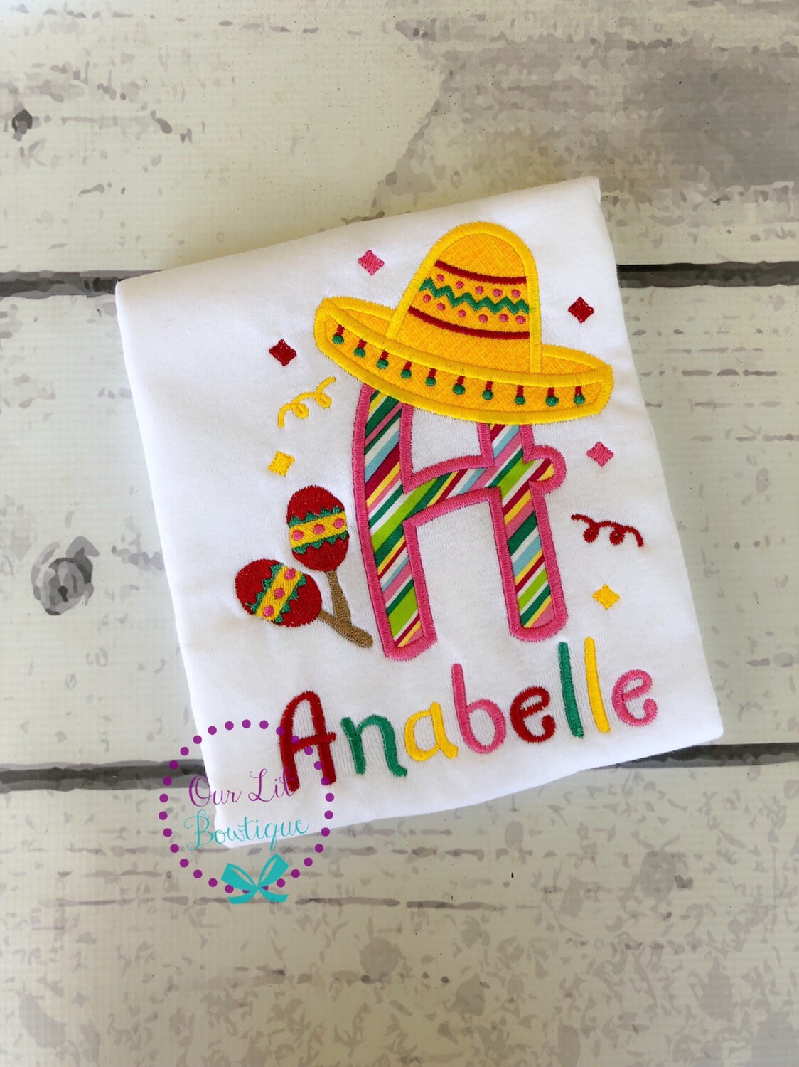 Personalized Cinco De Mayo Shirt: Sombrero Letter Design