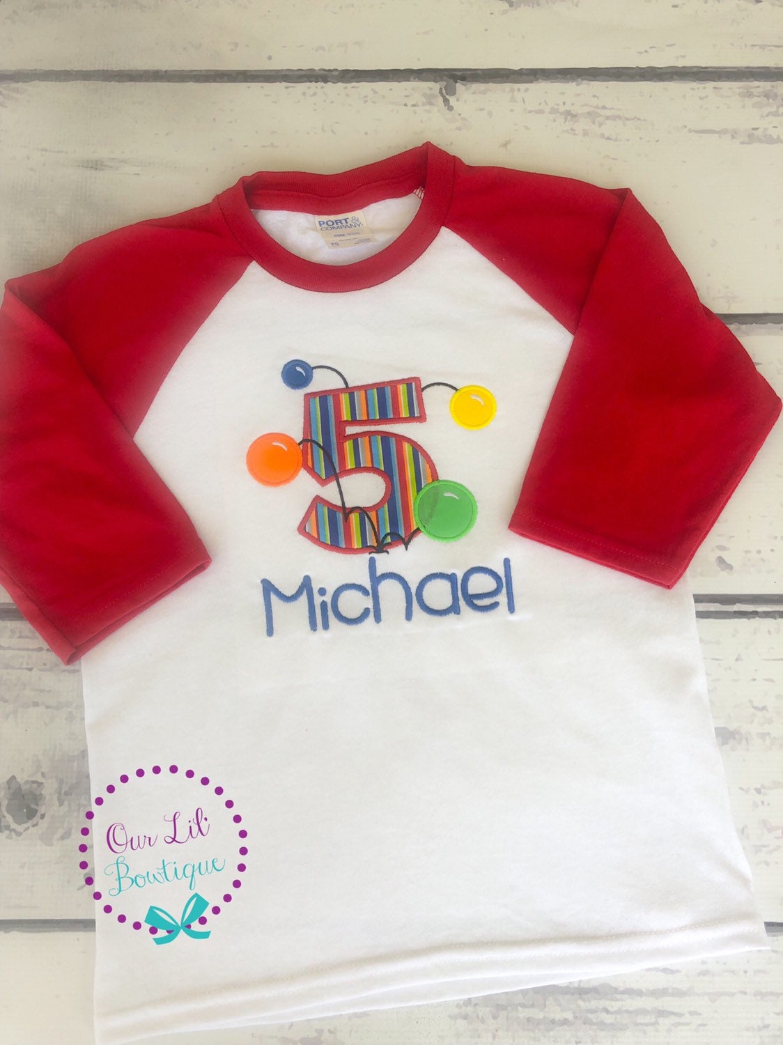 Personalized Bouncy Ball Birthday Shirt - Bounce House Party