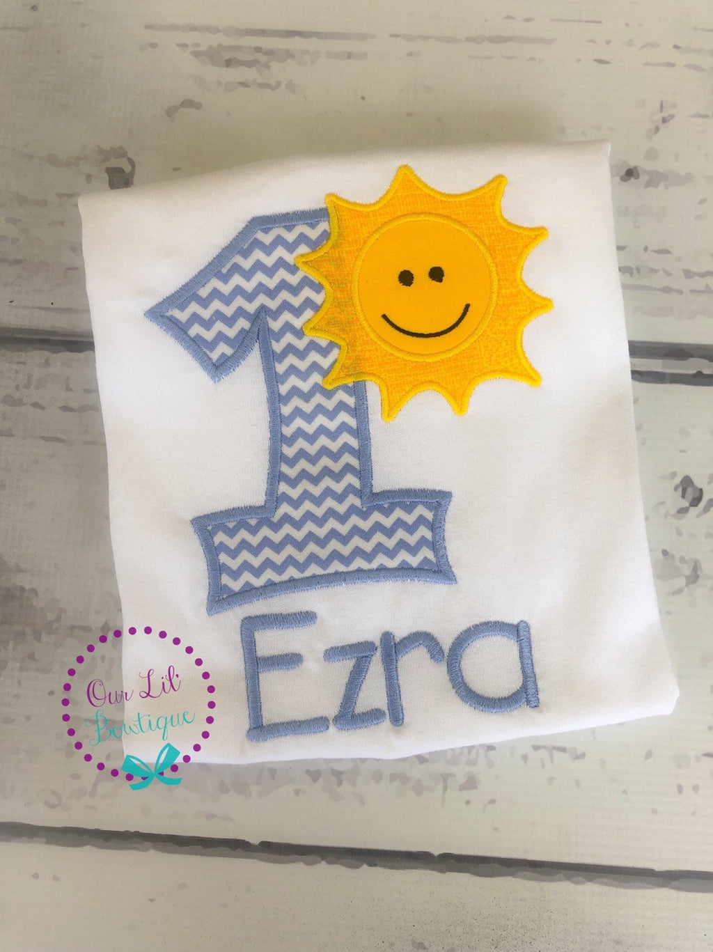 Sunshine 1st Birthday Shirt - Personalized First Birthday Outfit - One in the Sun