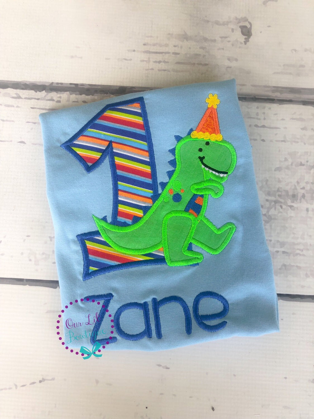 Personalized Dinosaur Birthday Shirt: T-Rex Party, Custom Age