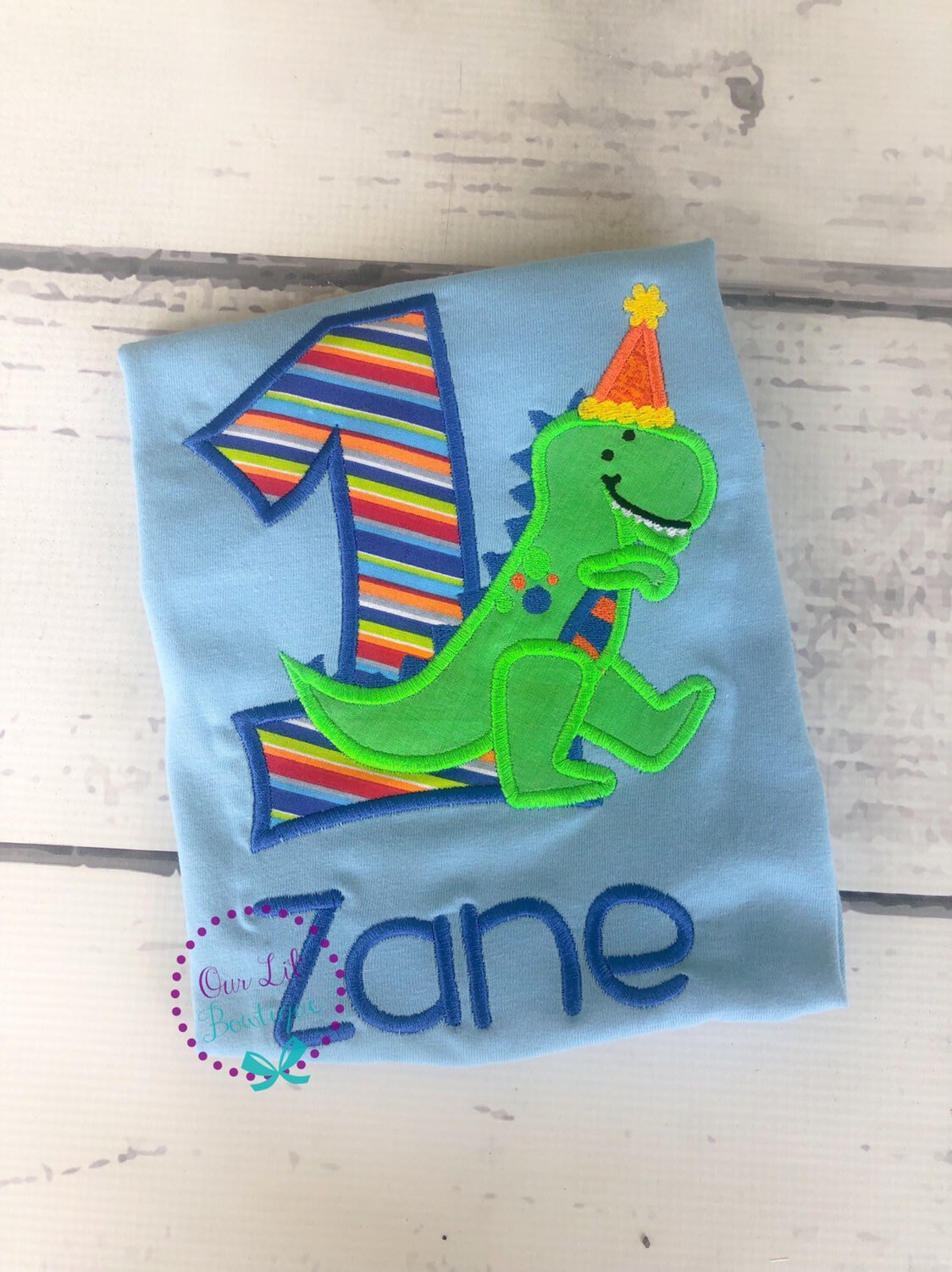 Personalized Dinosaur Birthday Shirt: T-Rex Party, Custom Age