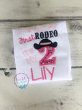 Cowgirl 2nd Birthday Shirt: Personalized Rodeo Appliqué