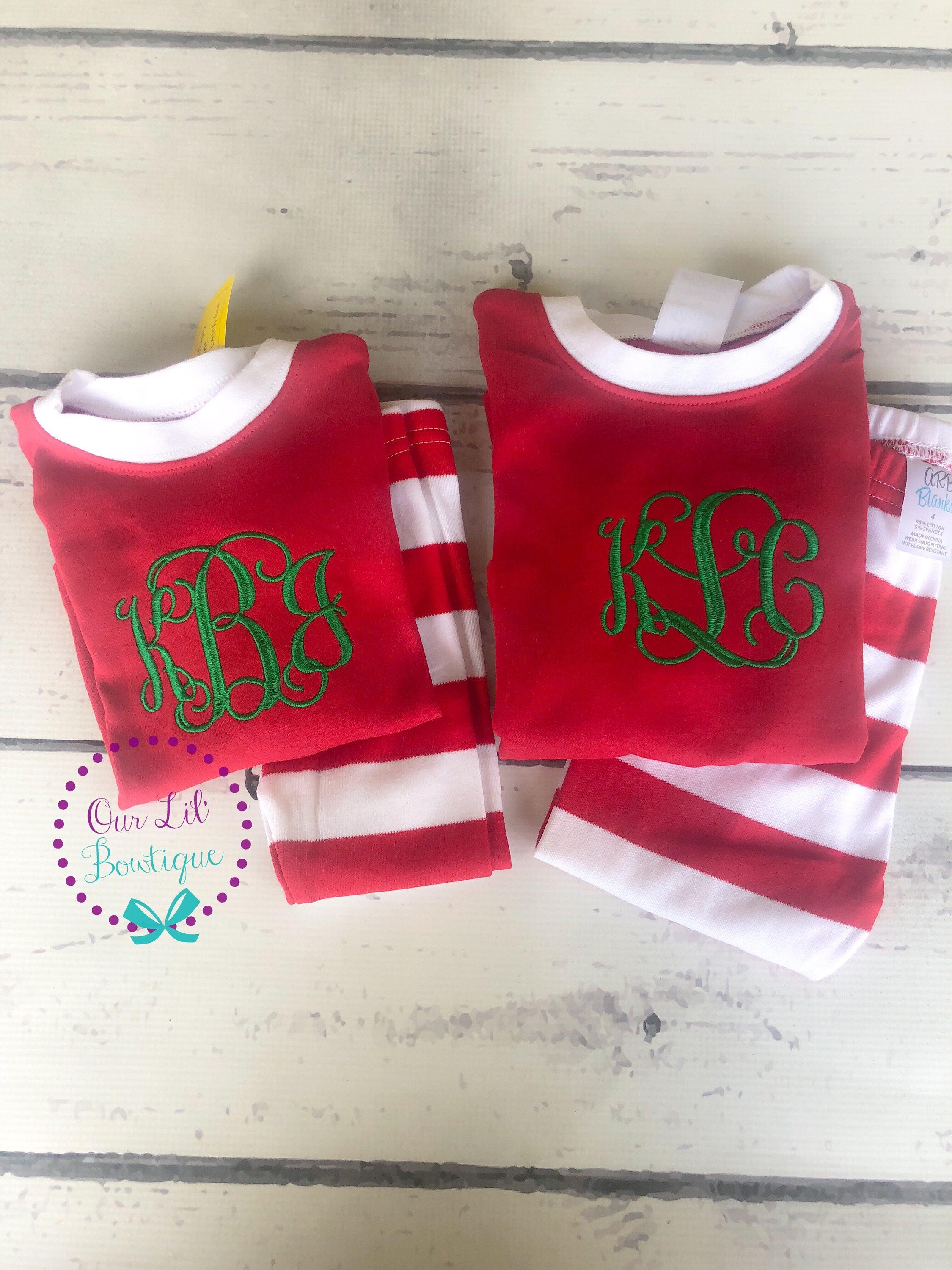 PRE-ORDER Christmas Pajamas - Christmas PJs- Pajamas- Personalized Christmas PJs - Monogrammed Christmas Pajamas -Matching Christmas Pajamas