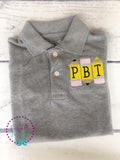 Monogrammed Pencil Polo Shirt - Back to School Outfit