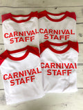 Personalized Carnival Staff Shirt - Circus Birthday Outfit