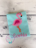 Personalized Flamingo Birthday Shirt or Bodysuit