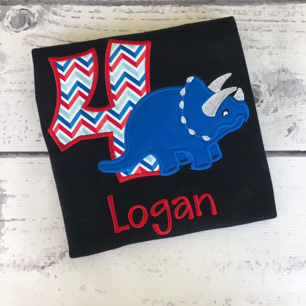 Personalized Dinosaur Birthday Shirt: Custom Age & Name