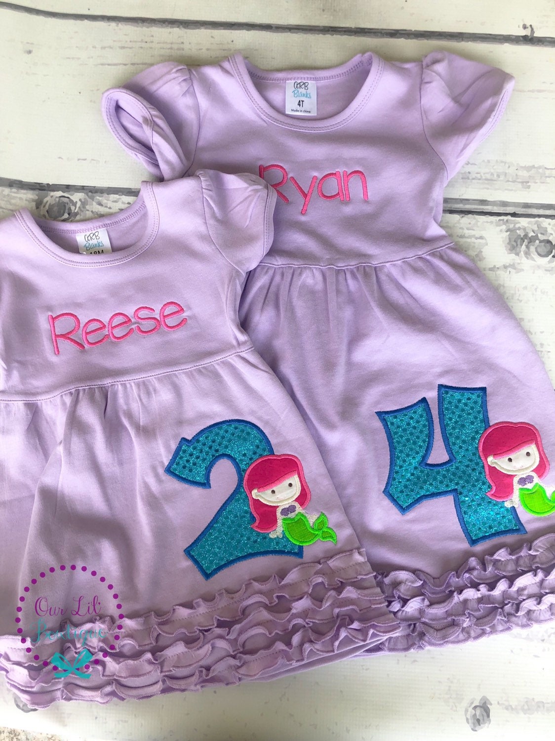 Mermaid Birthday Applique Shirt - Under the Sea Party
