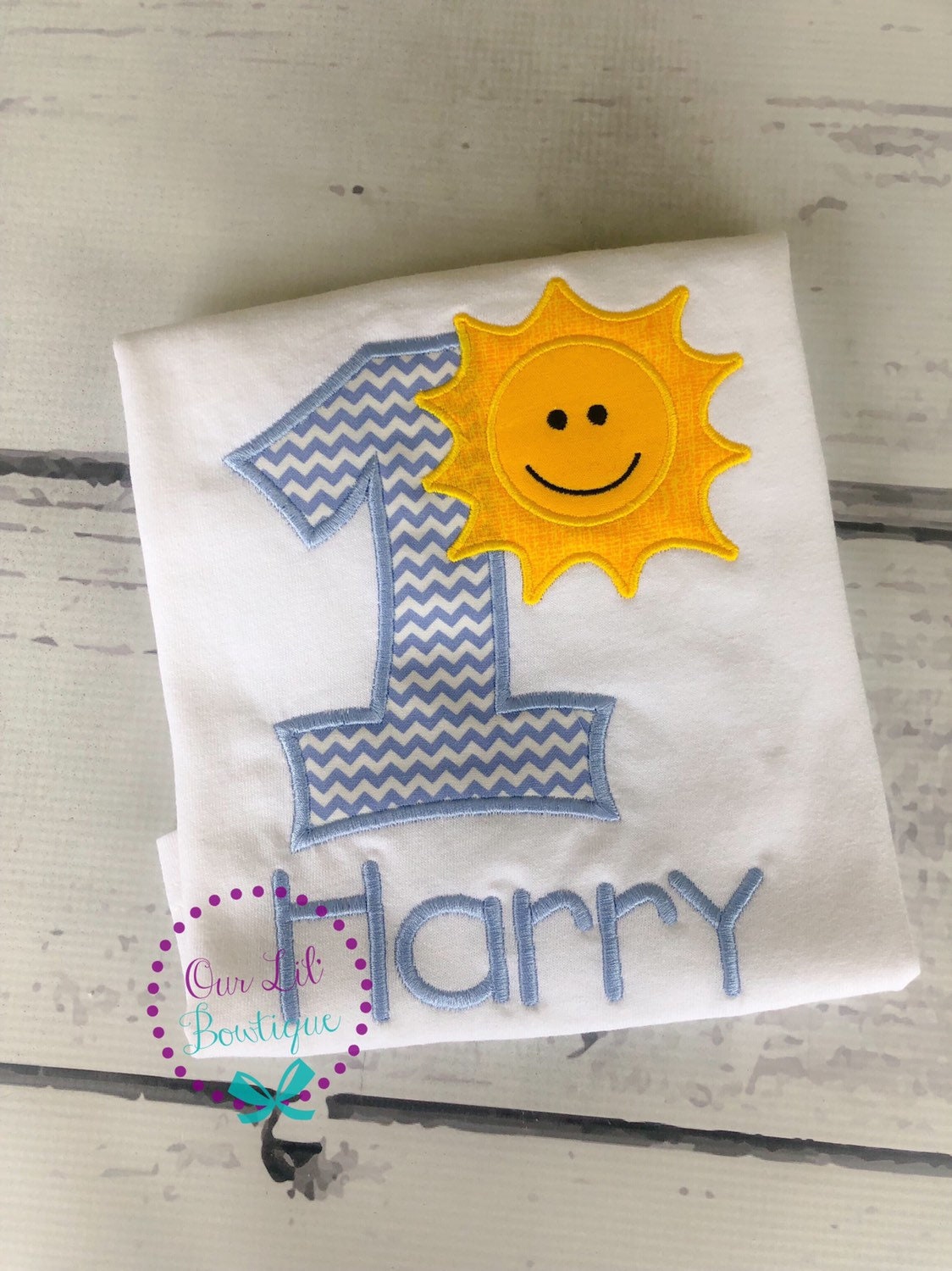 Sunshine 1st Birthday Shirt - Personalized First Birthday Outfit - One in the Sun