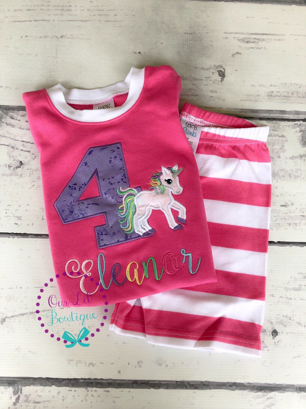 Unicorn Birthday - Unicorn Outfit - Unicorn Birthday - Personalized Birthday Shirt - Unicorn Applique - Personalized Unicorn - Kids Birthday