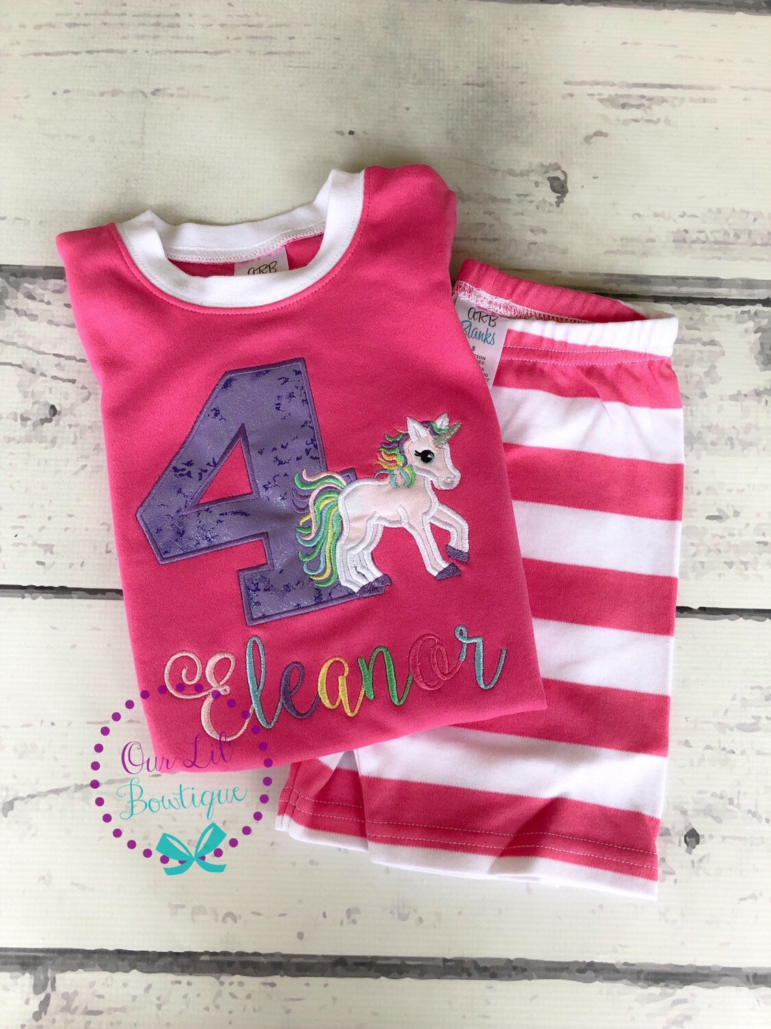 Unicorn Birthday - Unicorn Outfit - Unicorn Birthday - Personalized Birthday Shirt - Unicorn Applique - Personalized Unicorn - Kids Birthday