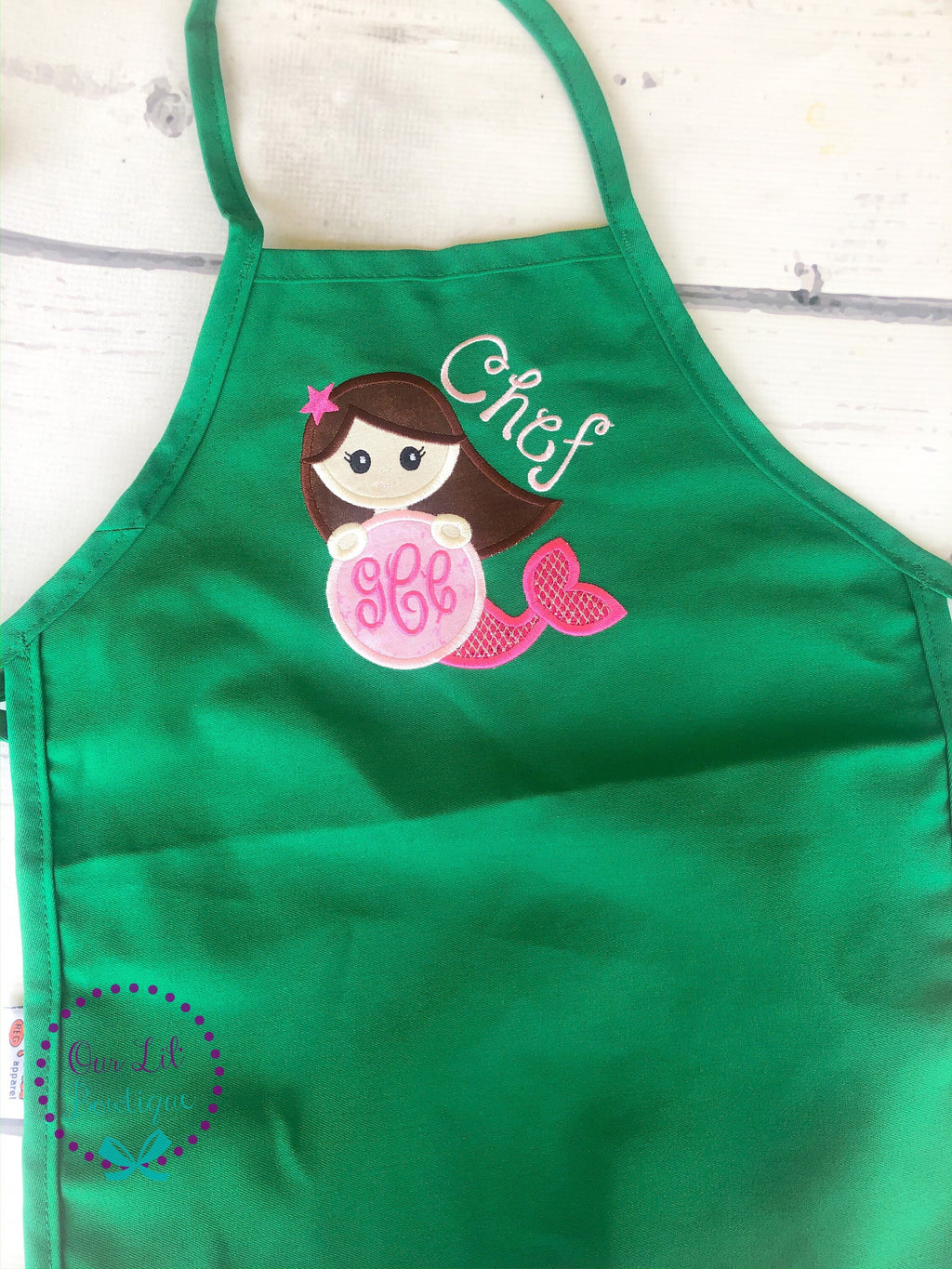 Mermaid Personalized Kids Apron: Little Chef Gift