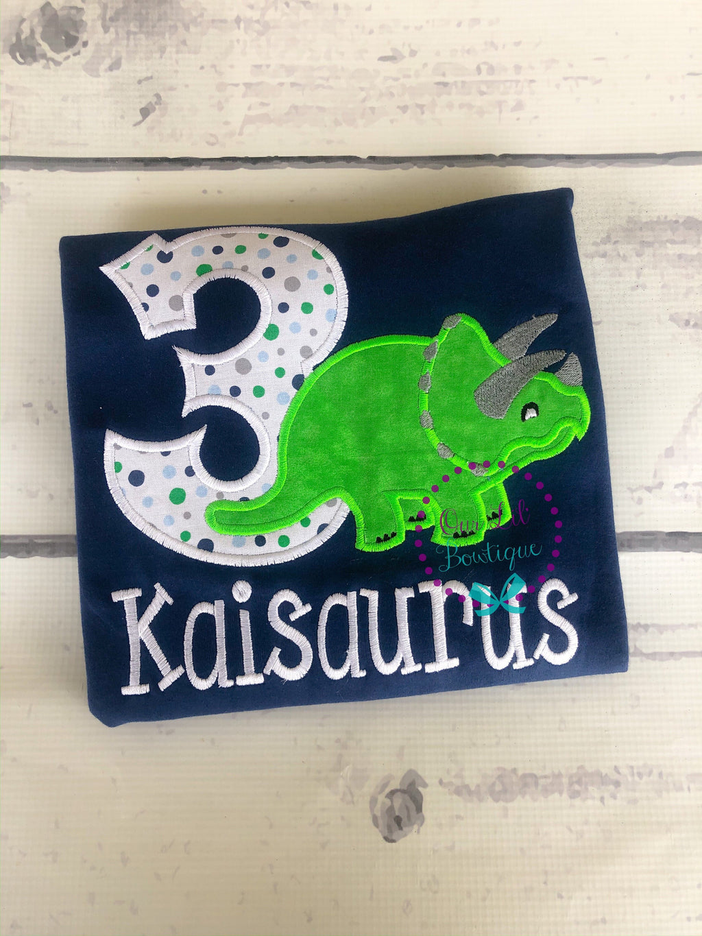 Personalized Dinosaur Birthday Shirt: Custom Age & Name