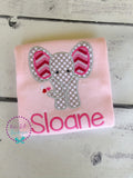 Personalized Valentine's Day Shirt: Appliqué Elephant Shirt