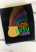 St. Patrick's Day Embroidered Shirt: Little Lucky Charm Shamrock