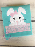 Personalized Easter Bunny Shirt: Embroidered Cotton Kids Tee