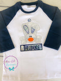 Easter Bunny Applique Shirt: Personalized Easter Monogram