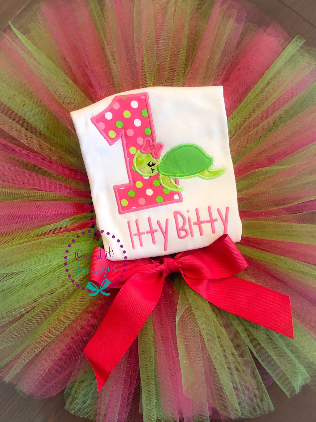 Personalized Turtle Birthday Shirt: Girls Summer Outfit