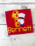 Pizza Birthday Applique Shirt: Personalized Pizza Party Outfit