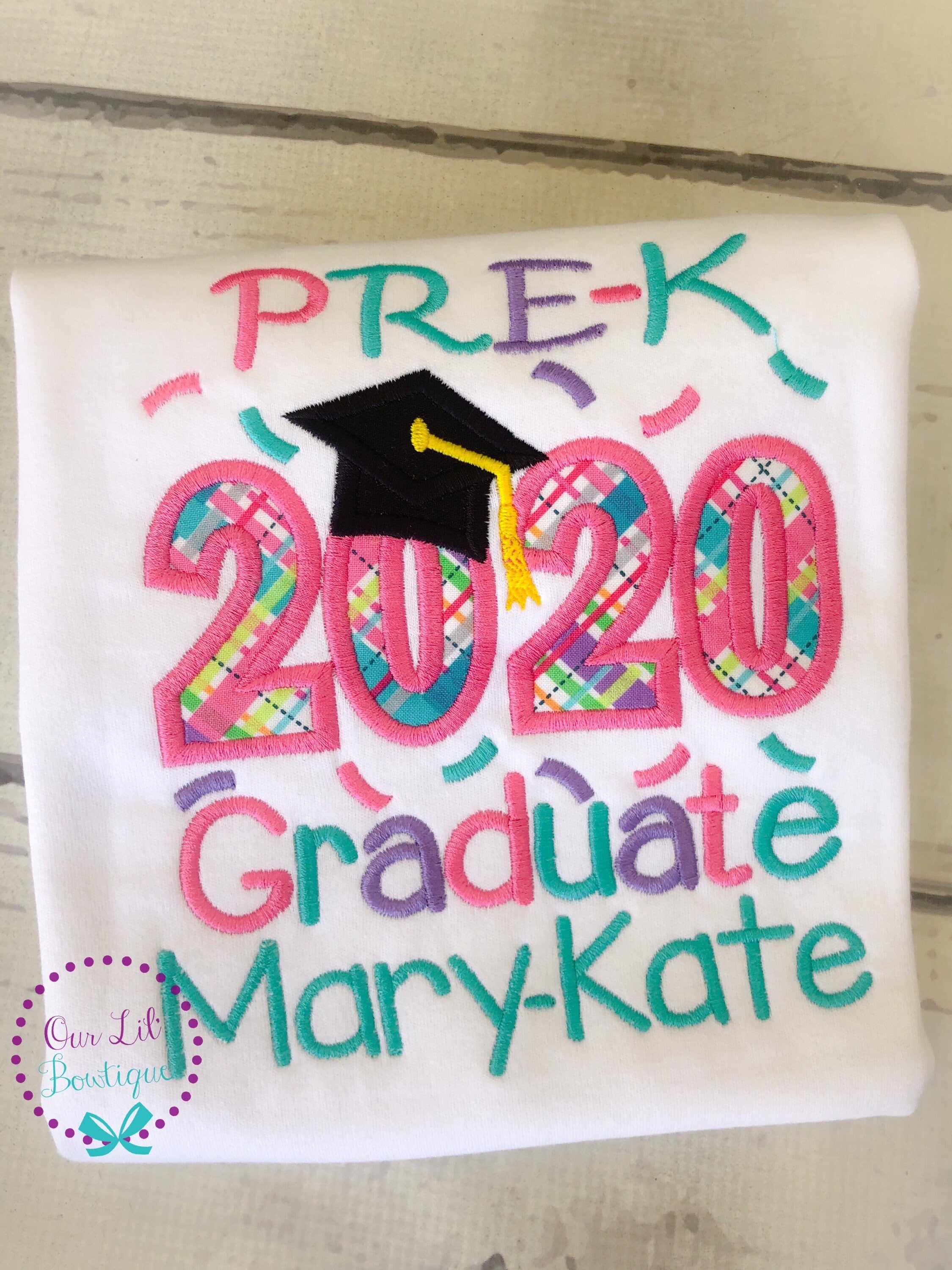 Graduation Shirt - Pre-K Graduation Shirt - Preschool Grad - Grad Shirt -Personalized Grad Shirt - Kindergarten Graduation - 2026 Grad - VPK