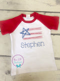 Embroidered Flag Shirt: Personalized 4th of July Patriotic Tee