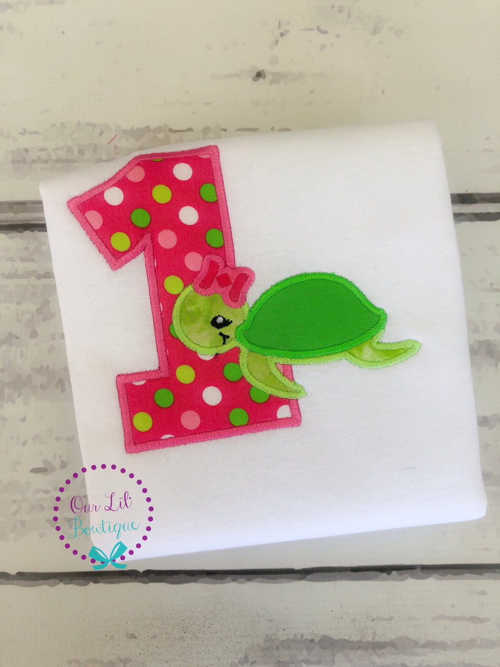 Personalized Turtle Birthday Shirt: Girls Summer Outfit