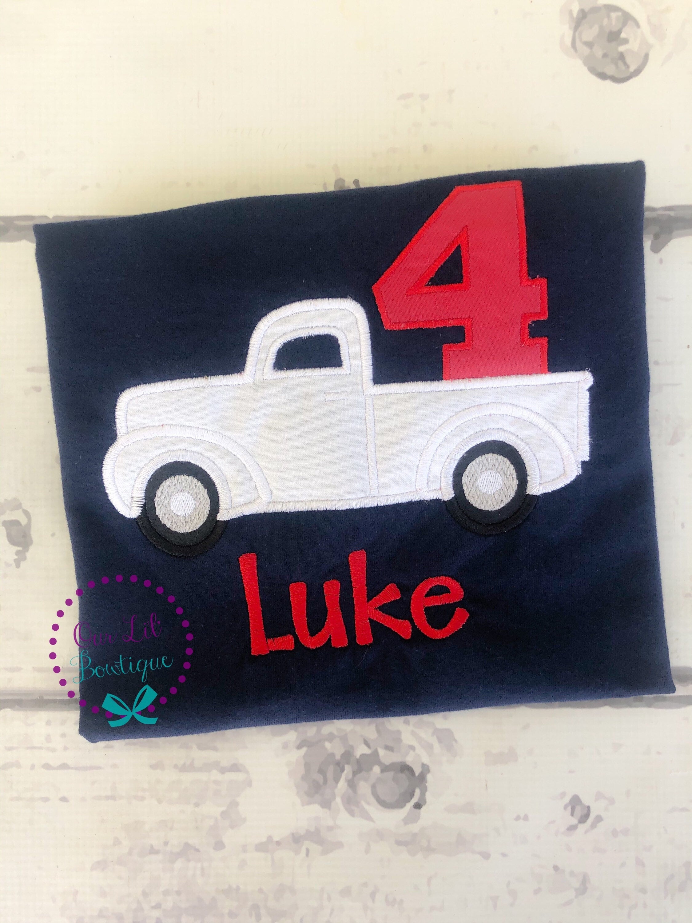 Truck Birthday Shirt: Boys First Birthday Party Outfit