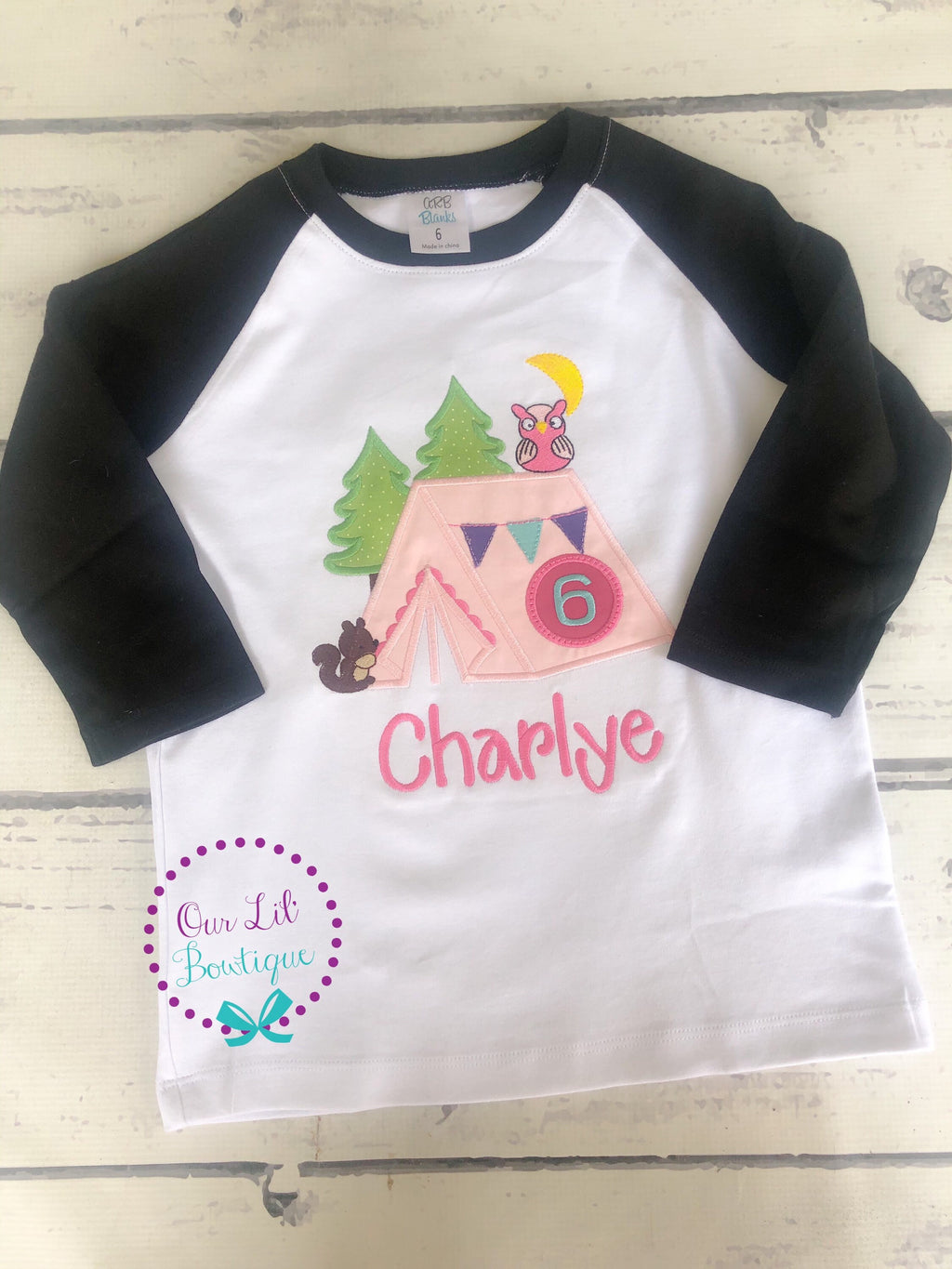 Campfire Birthday Shirt: Personalized Camping Party Tee