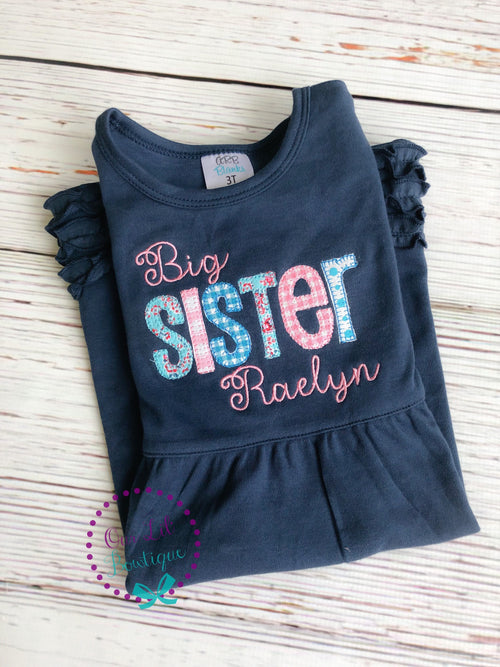 Big Sister Dress - Baby Announcement - Big Sister - Little Sister - Sibling Shirts - Pregnancy Announcement - Sister Shirt - Sister Dress