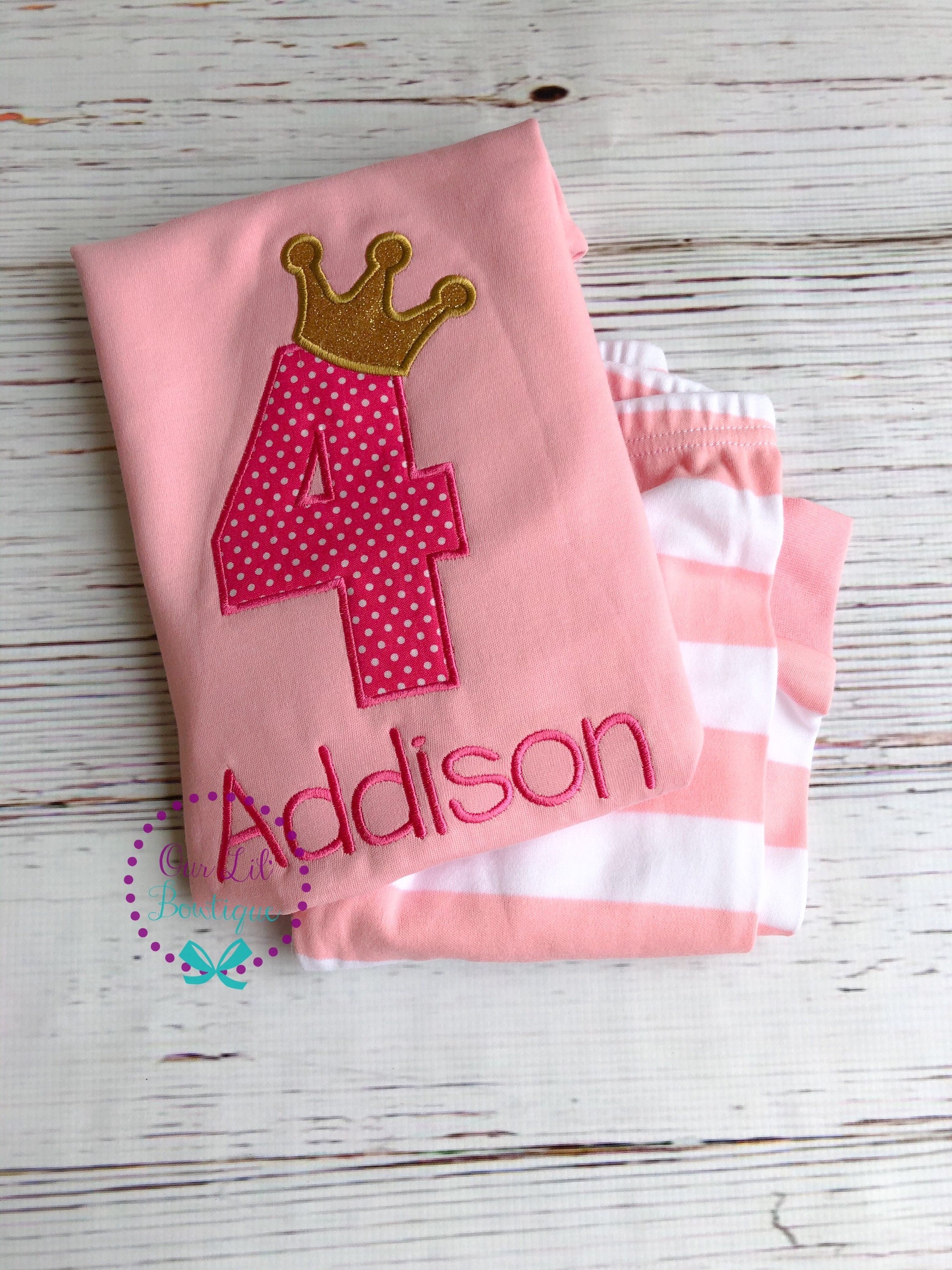 Crown Birthday Shirt - Princess Birthday Shirt - Personalized Shirt - Personalized Birthday - Crown Birthday Outfit - Princess Party