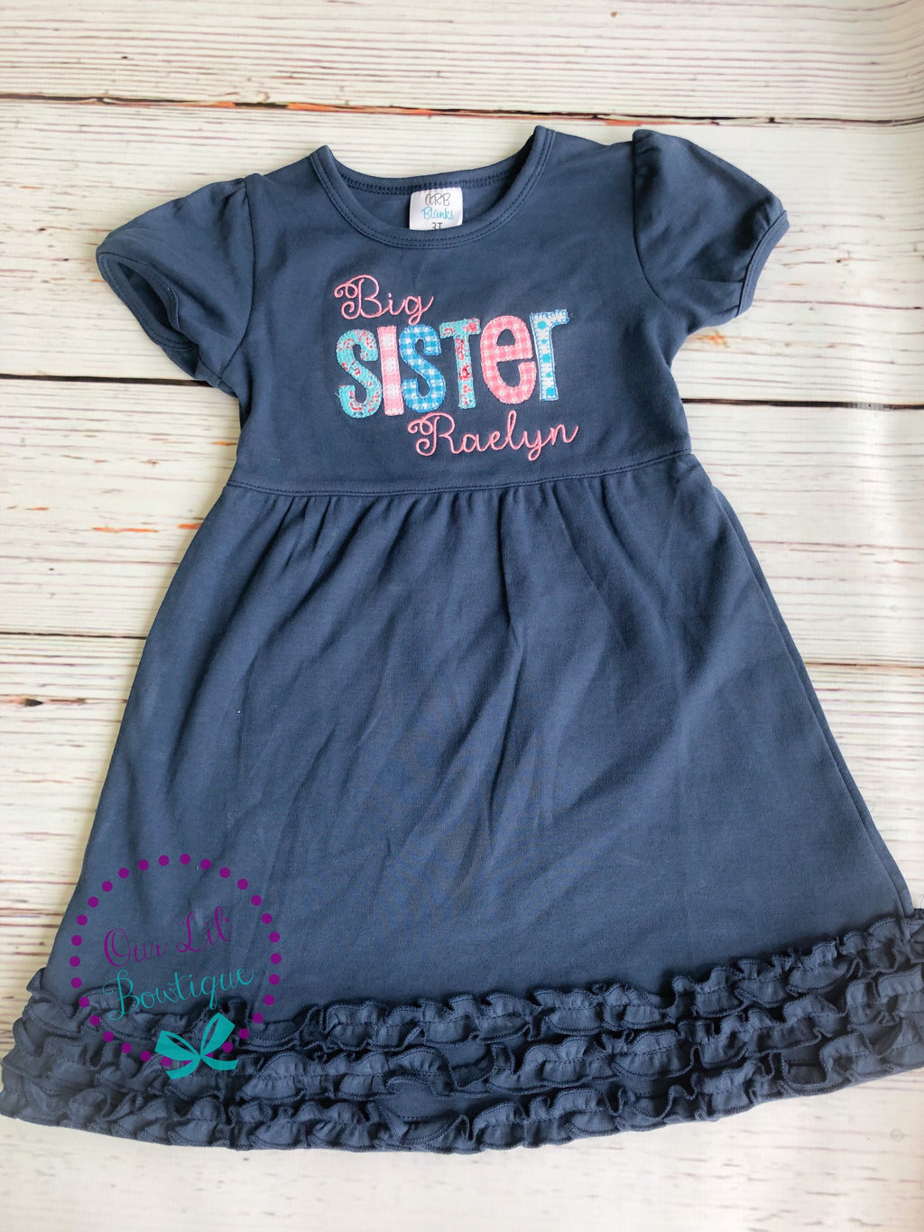 Big Sister Dress - Baby Announcement - Big Sister - Little Sister - Sibling Shirts - Pregnancy Announcement - Sister Shirt - Sister Dress