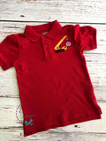 Construction Truck Birthday Polo: Personalized Monogrammed Shirt