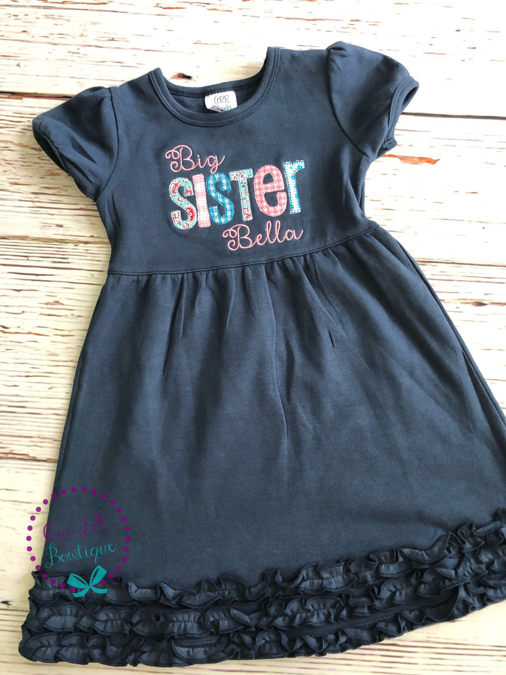Big Sister Dress - Baby Announcement - Big Sister - Little Sister - Sibling Shirts - Pregnancy Announcement - Sister Shirt - Sister Dress