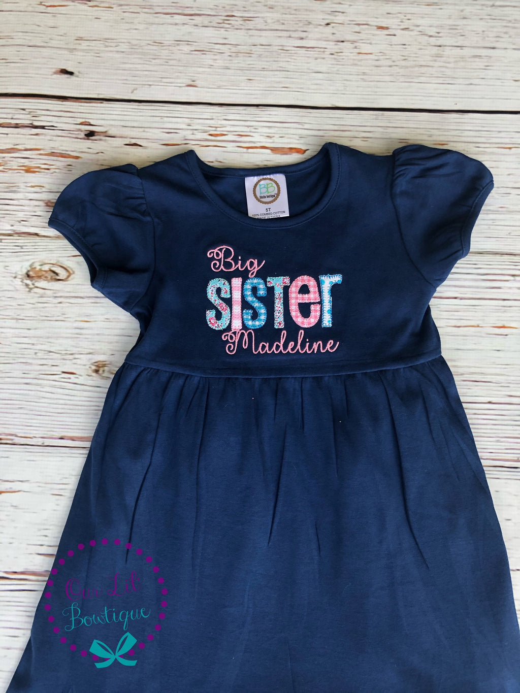 Big Sister Dress - Baby Announcement - Big Sister - Little Sister - Sibling Shirts - Pregnancy Announcement - Sister Shirt - Sister Dress