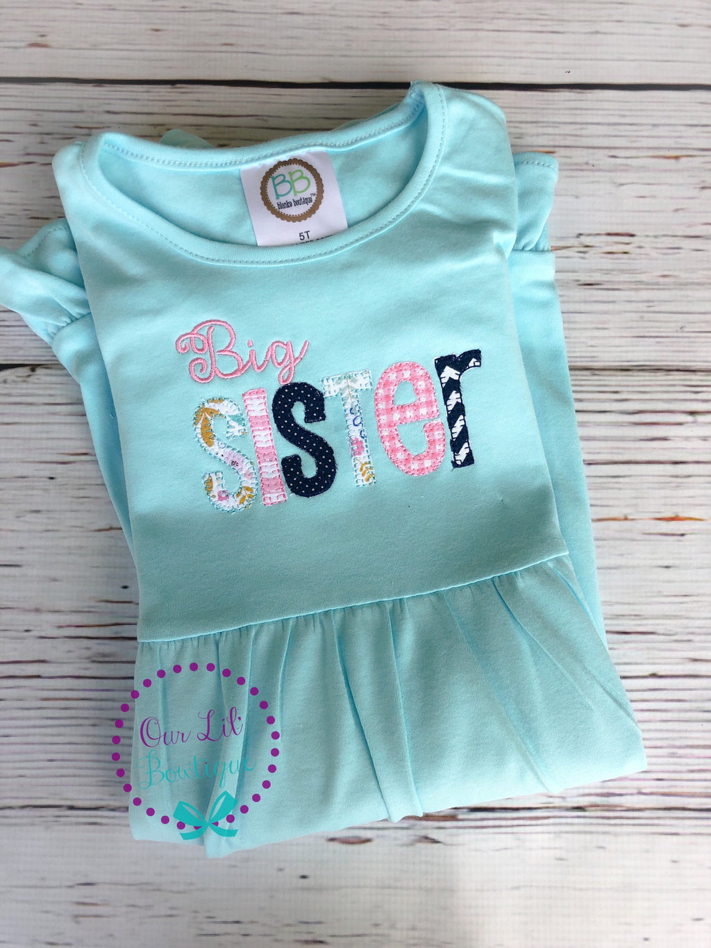 Big Sister Dress - Baby Announcement - Big Sister - Little Sister - Sibling Shirts - Pregnancy Announcement - Sister Shirt - Sister Dress
