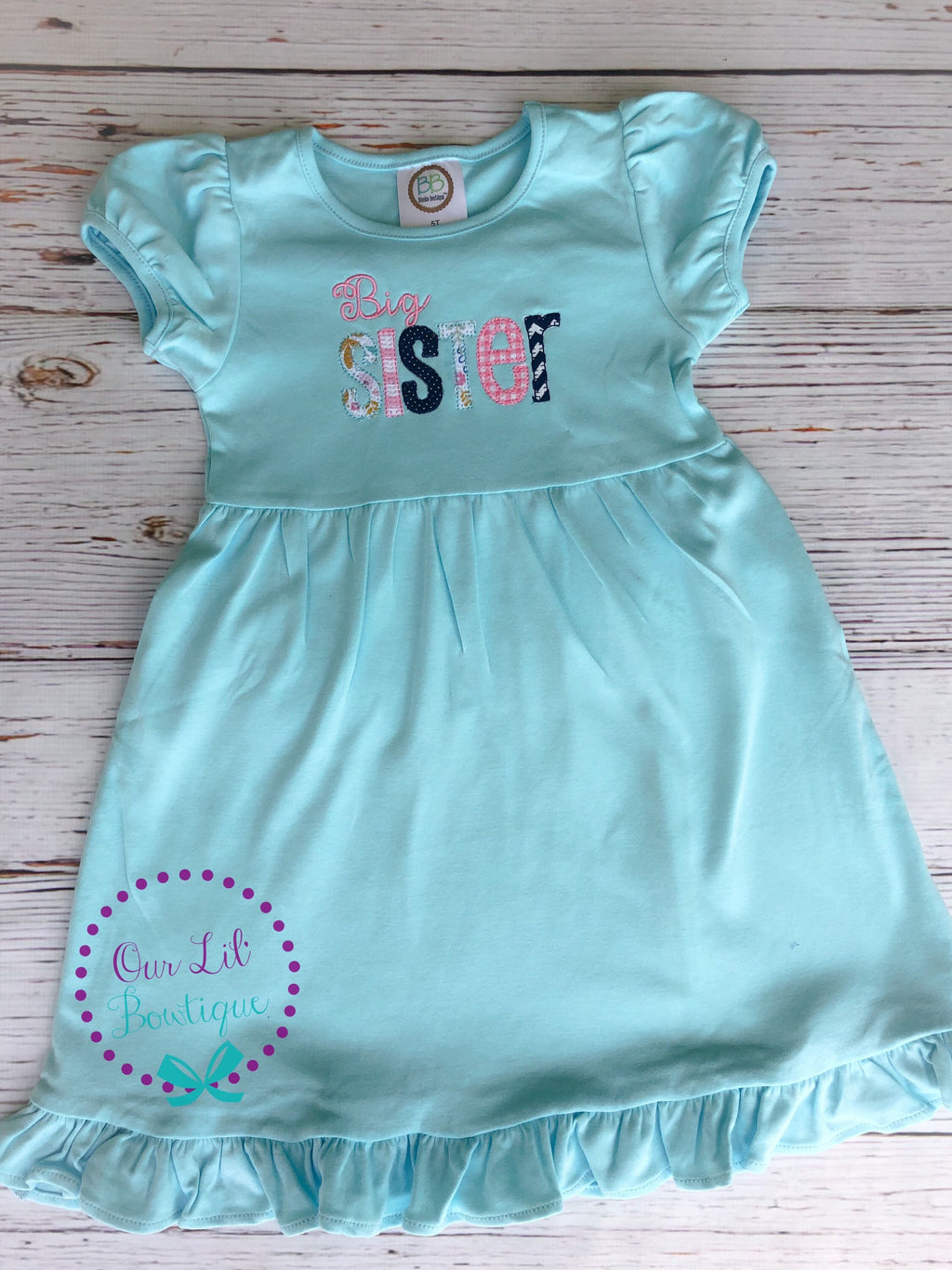 Big Sister Dress - Baby Announcement - Big Sister - Little Sister - Sibling Shirts - Pregnancy Announcement - Sister Shirt - Sister Dress