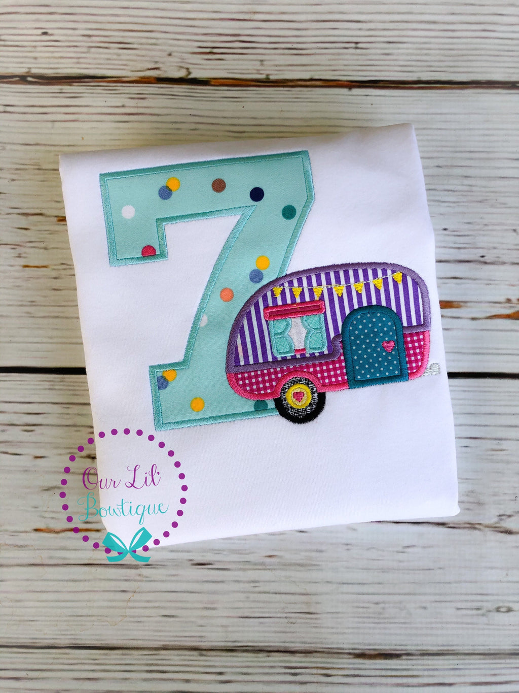 Camper Birthday Shirt: Personalized Campfire Party Tee