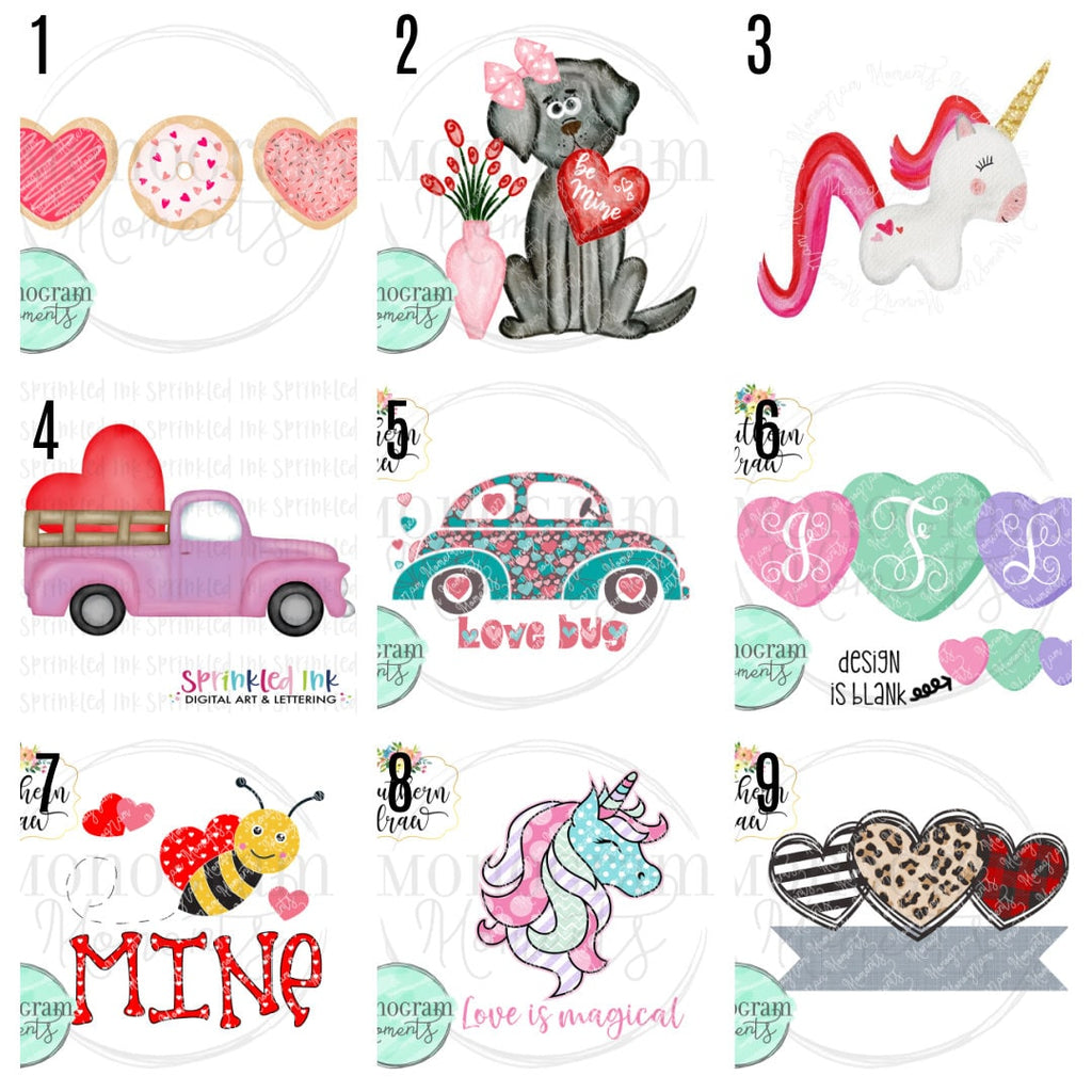 Personalized Valentine Puzzle: Square Hardboard Kids Name Puzzle