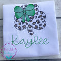 Girls' St. Patrick's Day Shirt: Cheetah Shamrock Dress