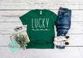 Womens St. Patrick's Day Shirt: Lucky Mama Shamrock Tee