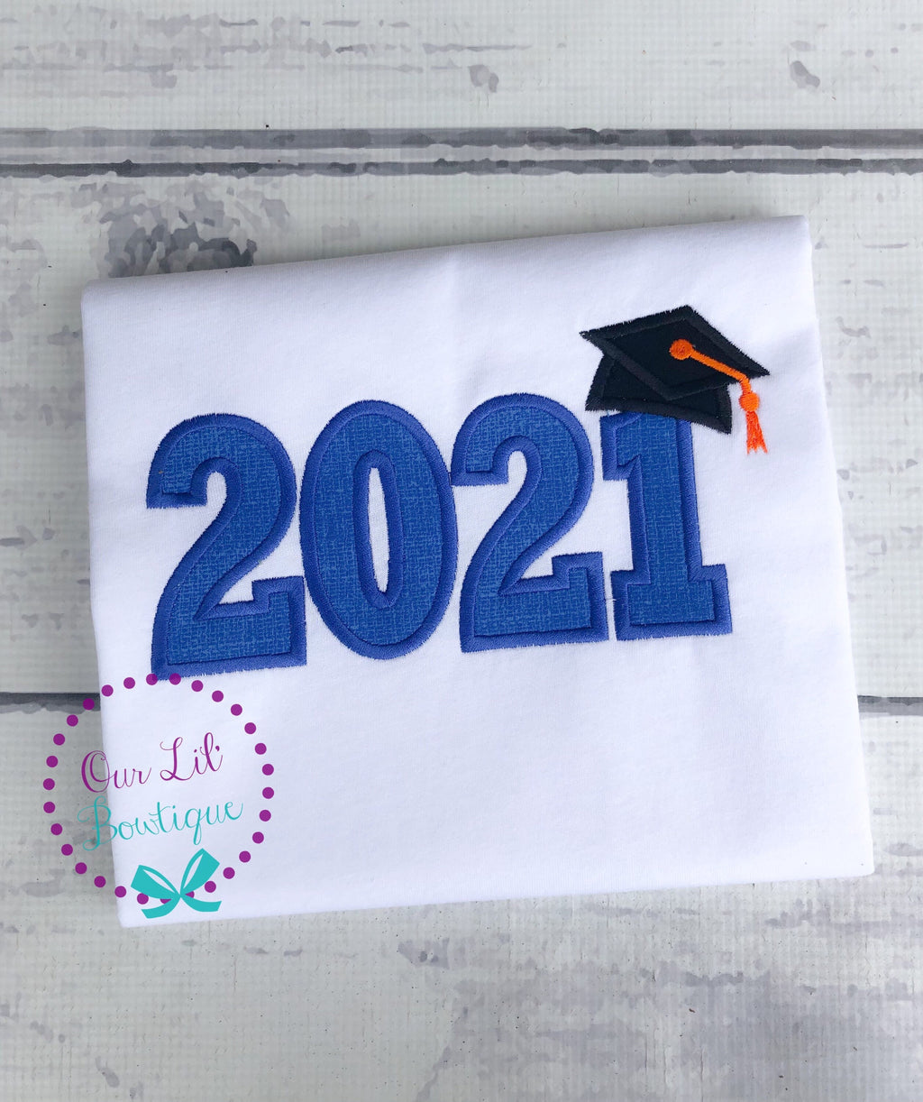 Personalized Graduation Shirt: Embroidered Bodysuit or Tee - 2026 Grad