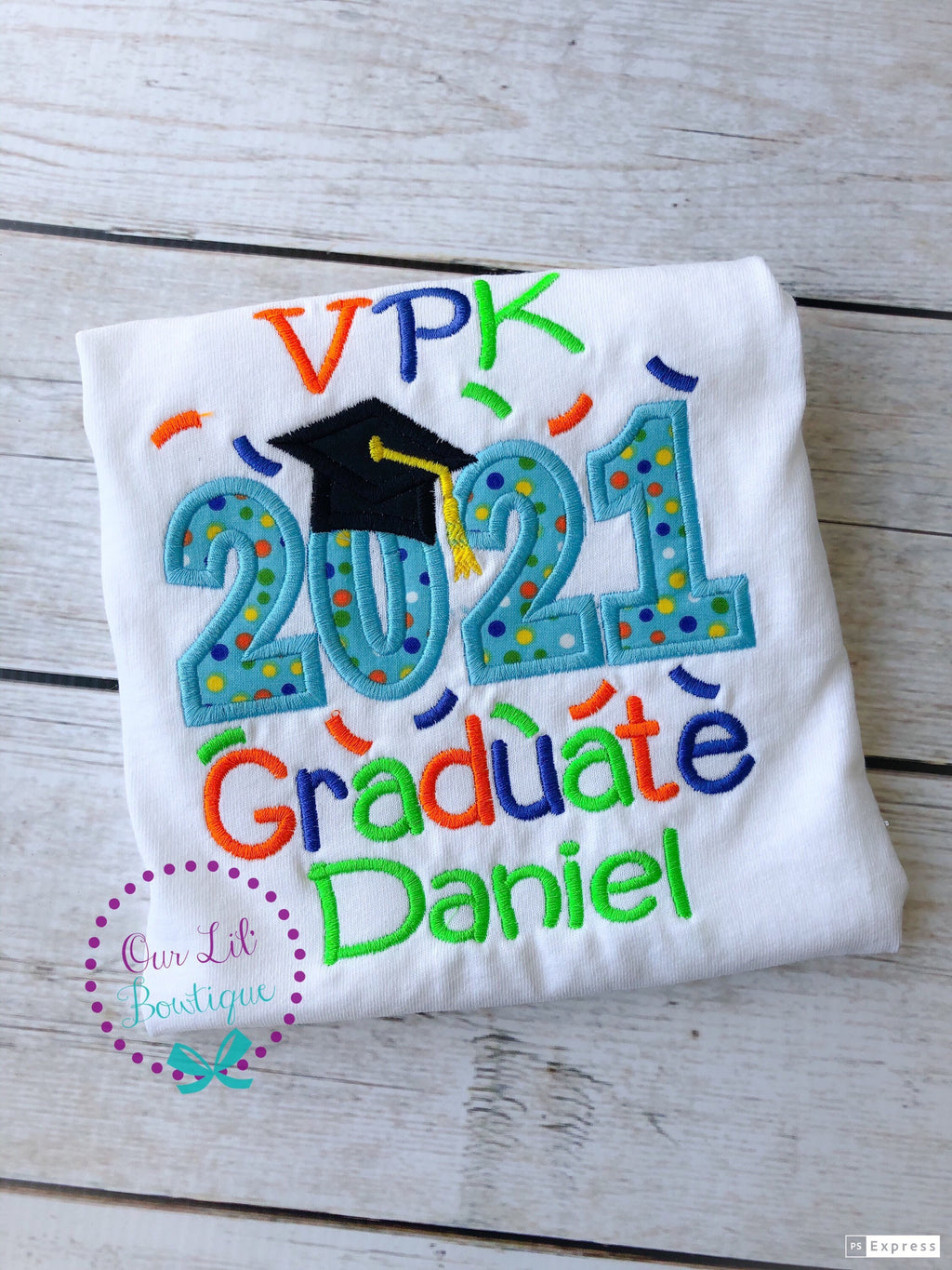 Graduation Shirt - Pre-K Graduation Shirt - Preschool Grad - Grad Shirt -Personalized Grad Shirt - Kindergarten Graduation - 2026 Grad - VPK