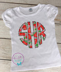 Strawberry Monogram Shirt: Personalized Summer Kids Tee