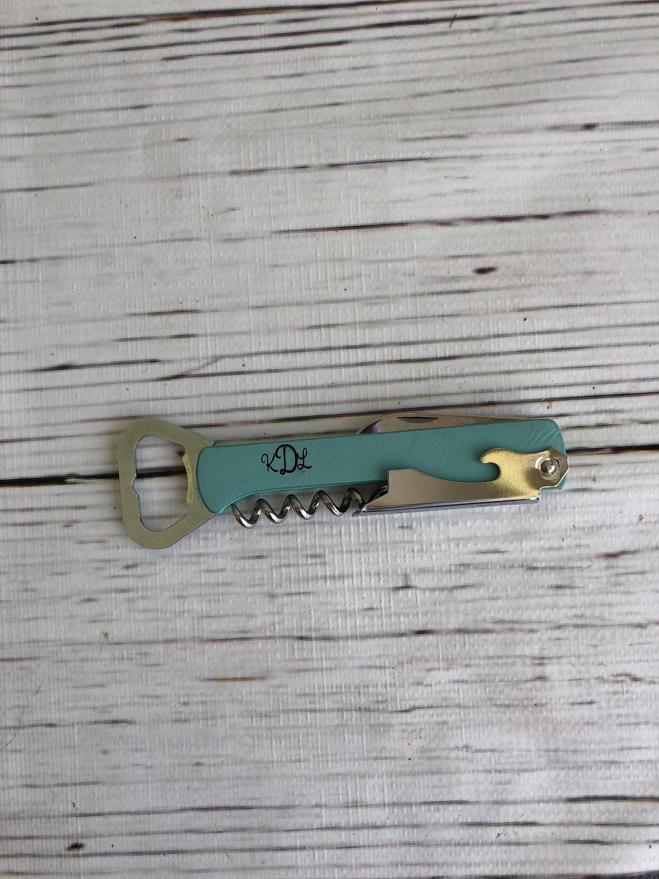 Personalized Wine Opener - Corkscrew Wine Opener - Engraved Wine Opener - Bridesmaid Gift - Housewarming Gift - Bottle Opener -Wedding Favor