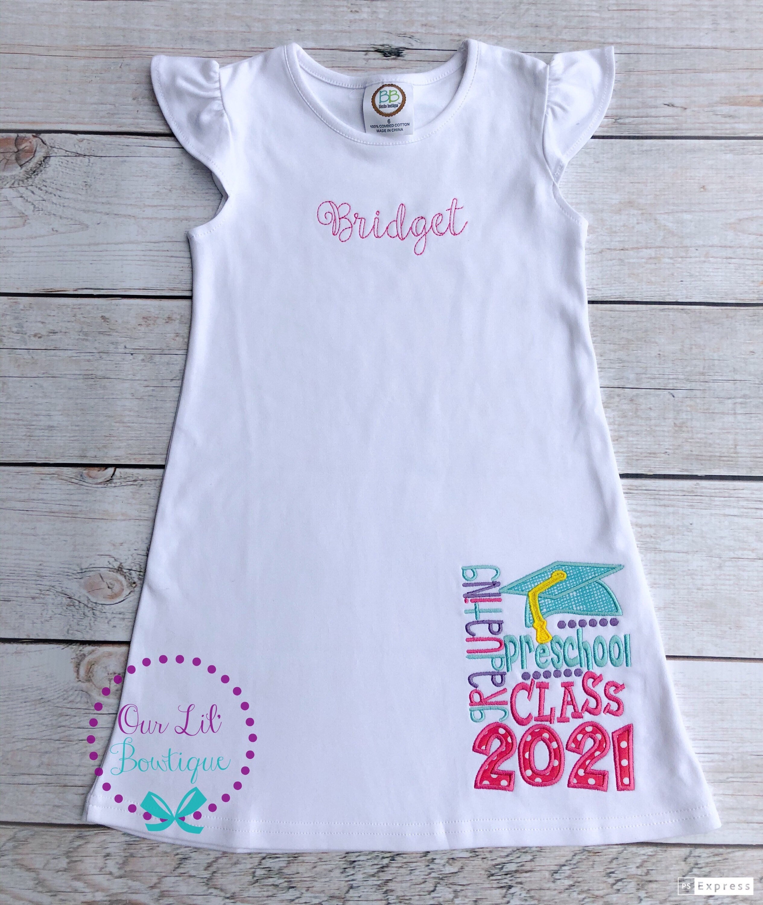 Graduation Shirt - Pre-K Graduation Shirt - Preschool Grad - Grad Shirt -Personalized Grad Shirt - Kindergarten Graduation - 2026 Grad
