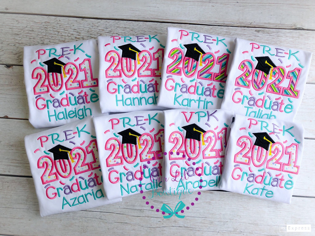 Graduation Shirt - Pre-K Graduation Shirt - Preschool Grad - Grad Shirt -Personalized Grad Shirt - Kindergarten Graduation - 2026 Grad - VPK