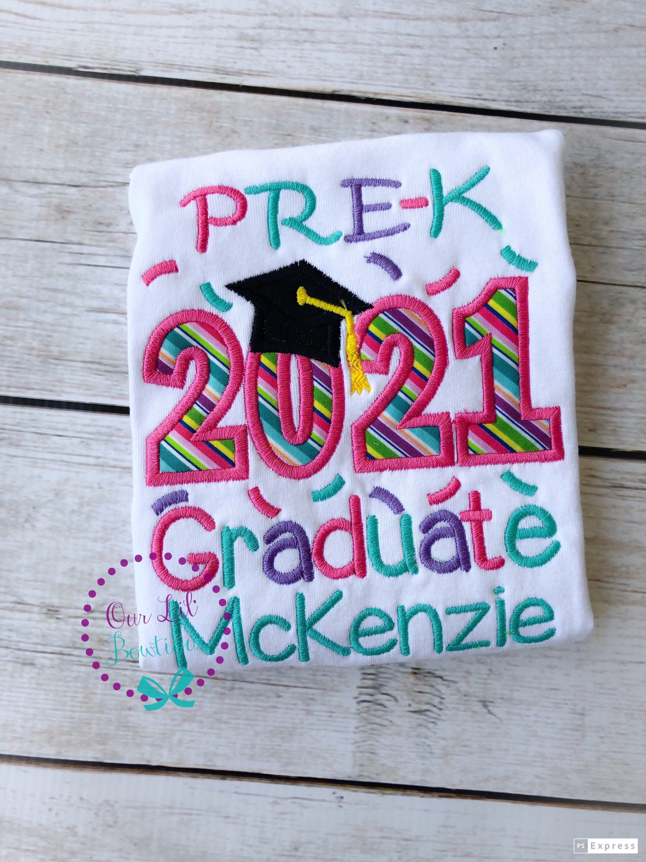 Graduation Shirt - Pre-K Graduation Shirt - Preschool Grad - Grad Shirt -Personalized Grad Shirt - Kindergarten Graduation - 2026 Grad - VPK