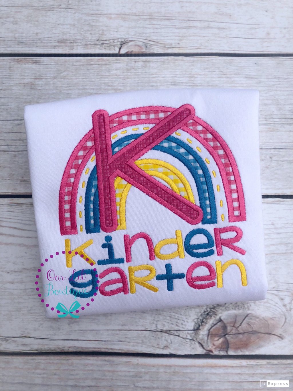 Personalized 1st Grade Shirt: Rainbow Back to School Tee