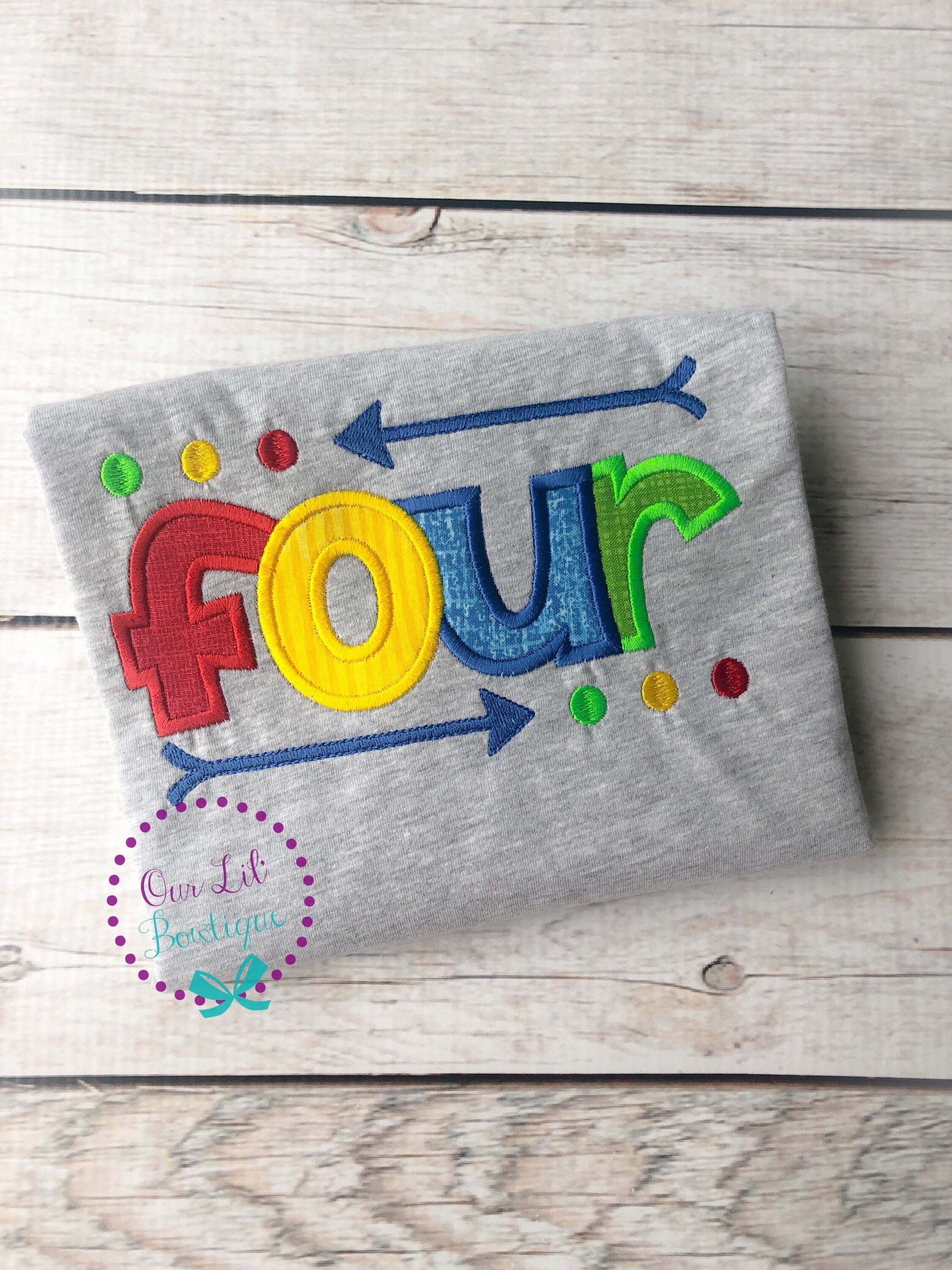 Personalized Boys Birthday Shirt: Arrow Design, Custom Age