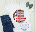 Flag Monogram Shirt: Personalized Kids Patriotic Shirt